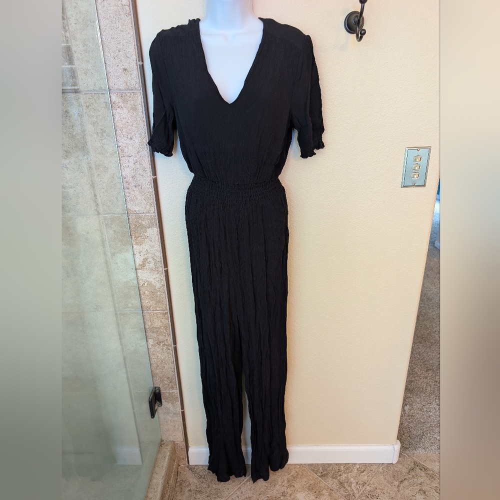 Boden Crepe Black Pants Jumpsuit Size 10
